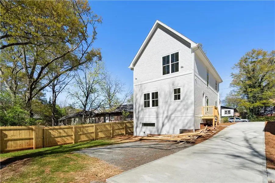 Exterior details and patio area of a home in , Atlanta (Image 3). Exterior details and patio area of a home in , Atlanta (Image 3).