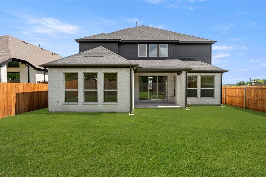 Front exterior of a new home in Brookfield, Melissa, TX, highlighting curb appeal (Image 27).