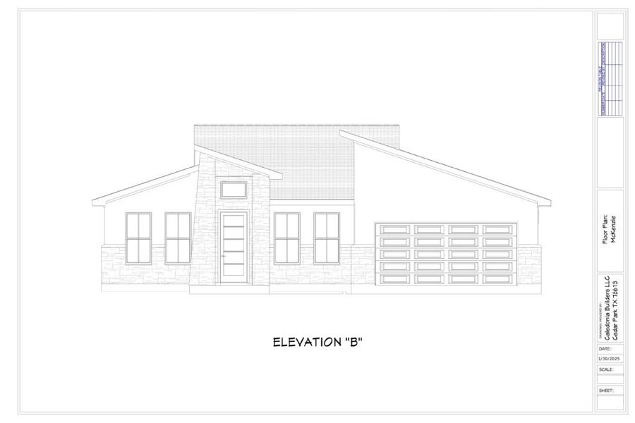 Representative rendering of the exterior for the McKenzie by Caledonia Builders (Image 4).