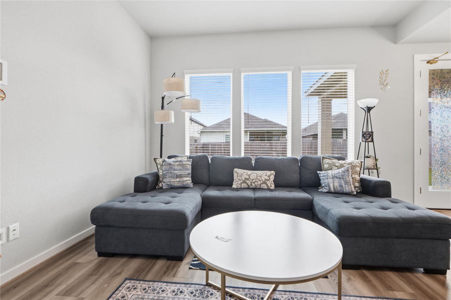 Furnished interior view inside a new home in University Heights, Round Rock (Image 15).