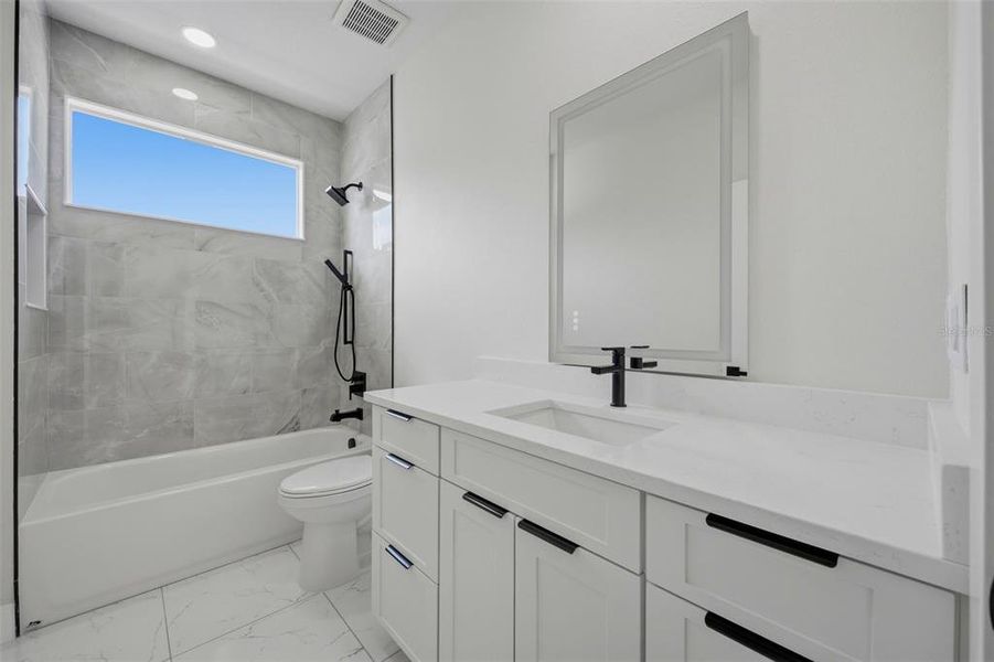 Furnished interior view inside a new home in , Tampa (Image 39).