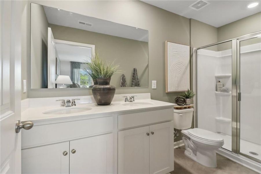 Furnished interior view inside a new home in , Atlanta (Image 26).