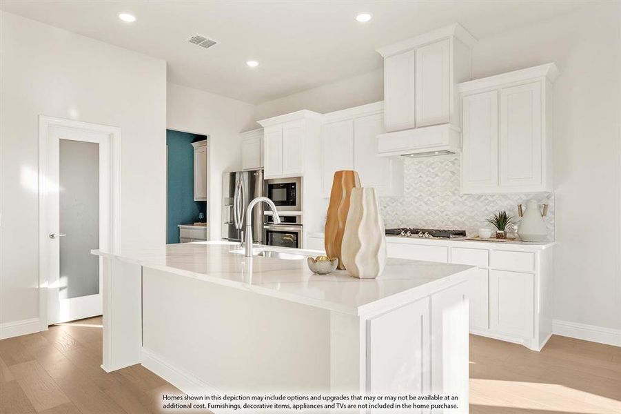 Furnished interior view inside a new home in ArrowBrooke, Aubrey (Image 7).