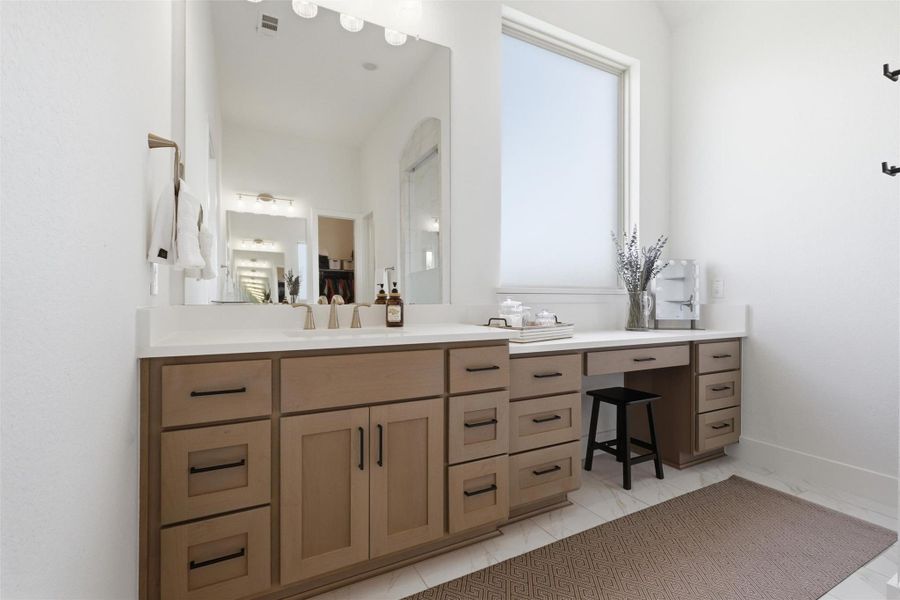 Furnished interior view inside a new home in Elyson, Katy (Image 32).