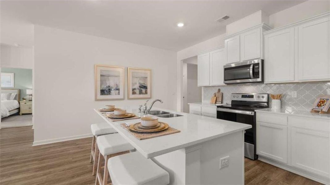 Furnished interior view inside a new home in The Preserve at Agricultural Village, Perry (Image 11).