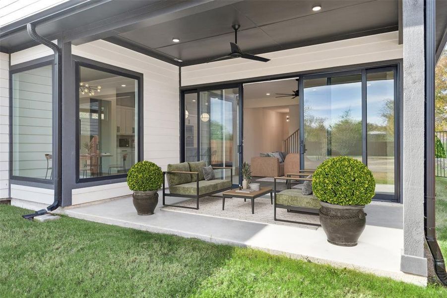 Exterior details and patio area of a home in , Roanoke (Image 28).