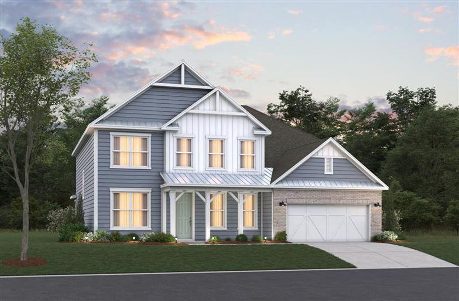 Representative exterior photo of a completed home built from the Ivey by Beazer Homes in Northbrook, Murrells Inlet, SC (Image 2). Representative exterior photo of a completed home built from the Ivey by Beazer Homes in Northbrook, Murrells Inlet, SC (Image 2).