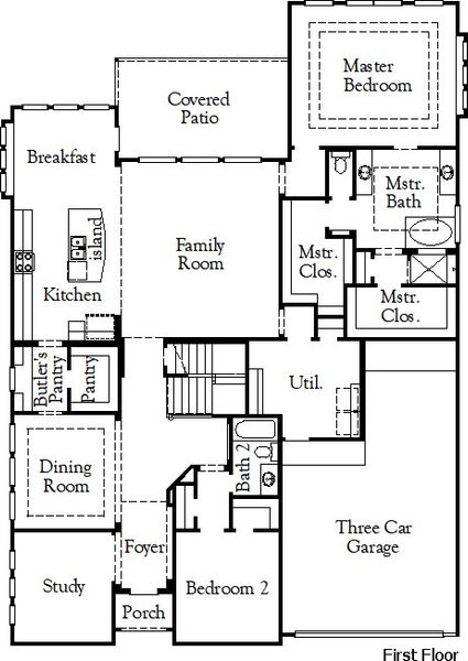 2D floor plan layout of this home in Chaparral Park, Oak Point, TX (Image 4). 2D floor plan layout of this home in Chaparral Park, Oak Point, TX (Image 4).
