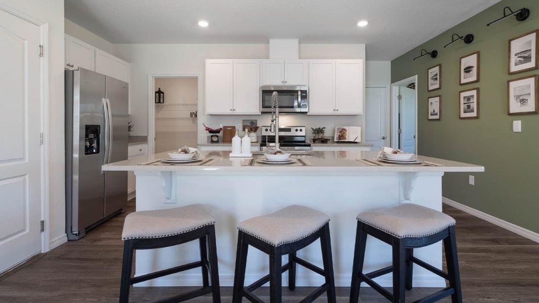 Furnished interior view inside a new home in Lake Deer Estates, Poinciana (Image 11). Furnished interior view inside a new home in Lake Deer Estates, Poinciana (Image 11).