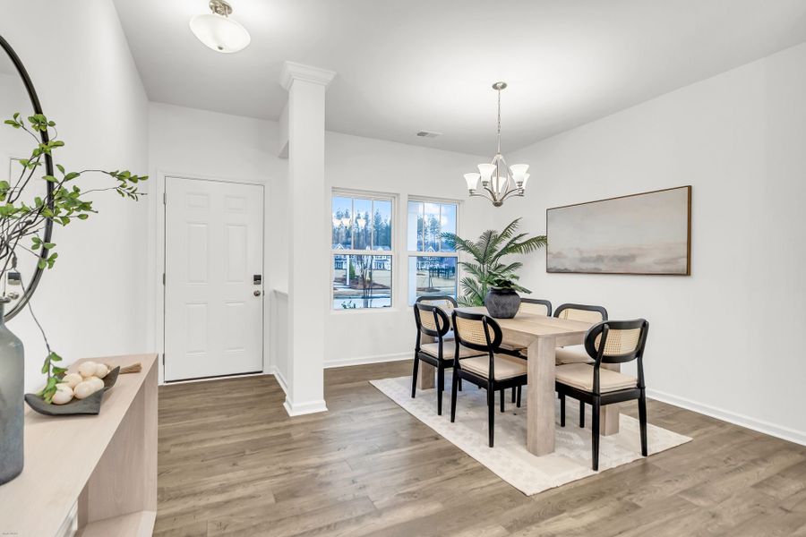 Furnished interior view inside a new home in Homecoming, Ravenel (Image 3).