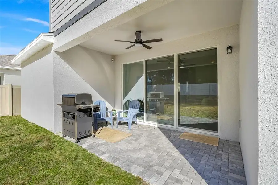 Exterior details and patio area of a home in Summerbrooke, Mount Dora (Image 4).