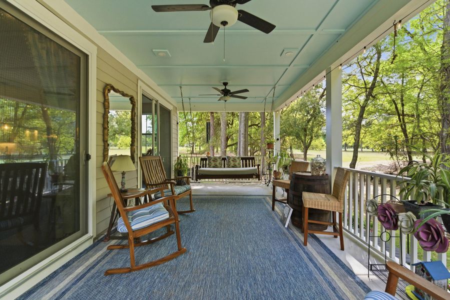 Exterior details and patio area of a home in , Santee (Image 39).