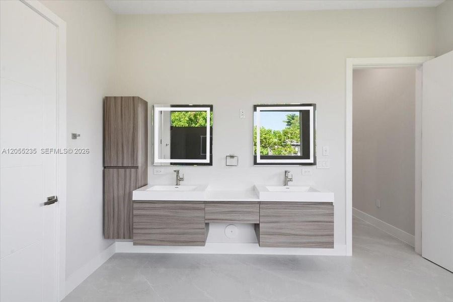 Furnished interior view inside a new home in , Miami (Image 17). Furnished interior view inside a new home in , Miami (Image 17).