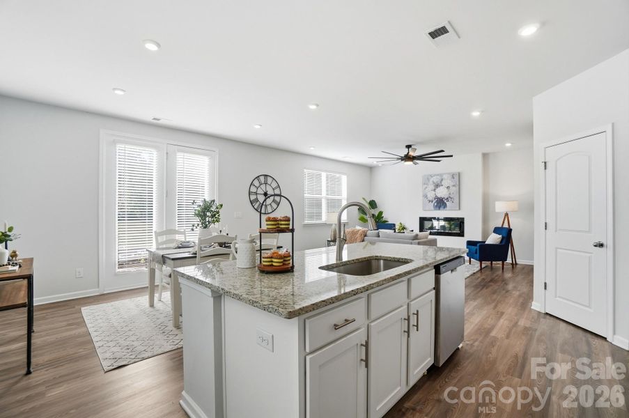 Furnished interior view inside a new home in , Monroe (Image 16).