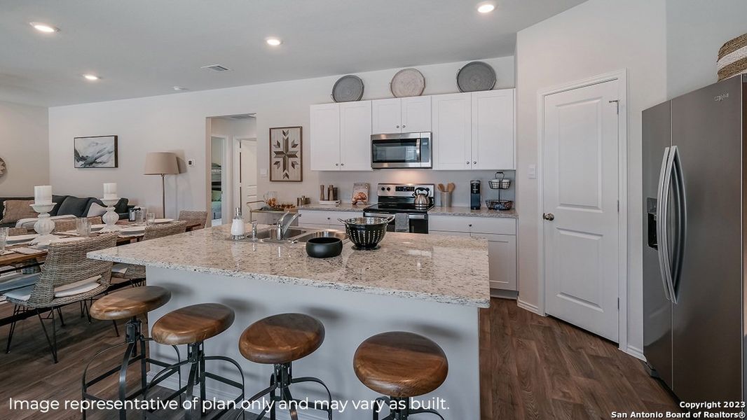 Furnished interior view inside a new home in Redbird Ranch, San Antonio (Image 21).