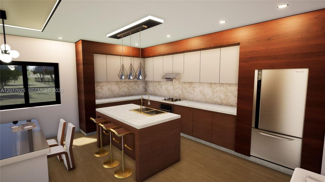 Furnished interior view inside a new home in , Fort Lauderdale (Image 4).