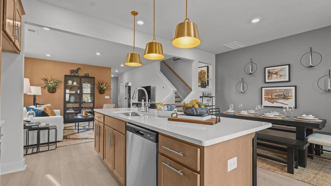 Furnished interior view inside a new home in Saluda Crossing, Piedmont (Image 13).