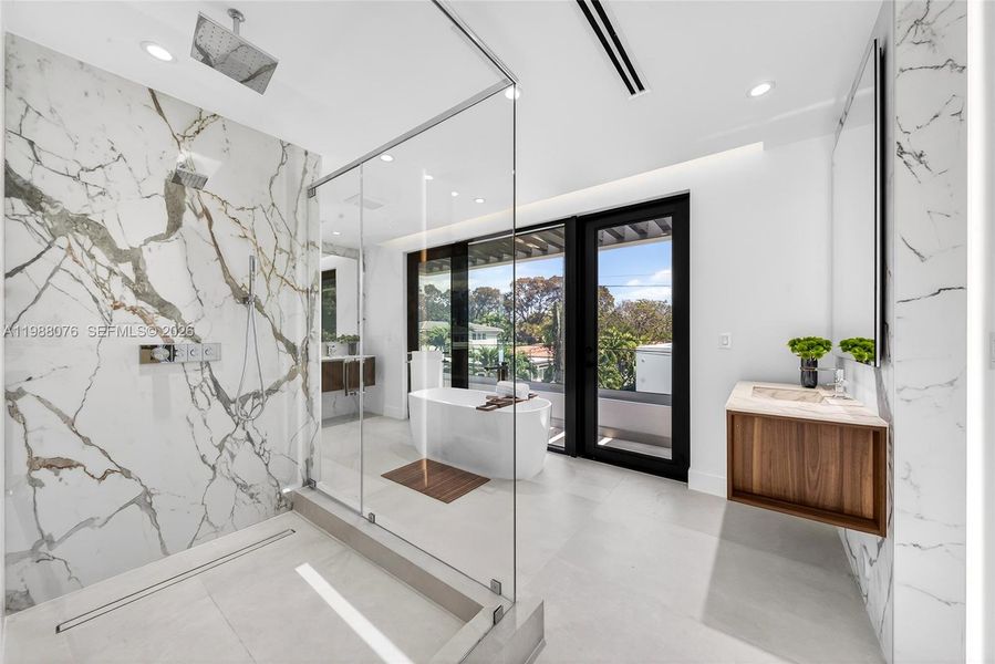 Furnished interior view inside a new home in , Miami (Image 34).