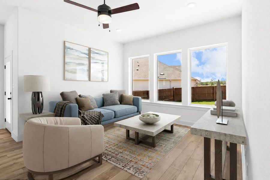 Family Room (Staged)