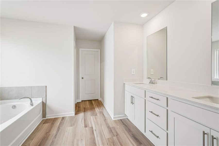 Furnished interior view inside a new home in Harmony Manor, Fairburn (Image 20).