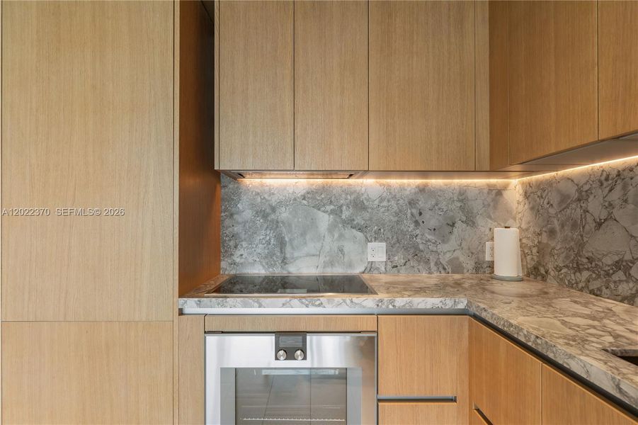 Close-up of interior finishes inside a home in Five Park, Miami Beach (Image 20).