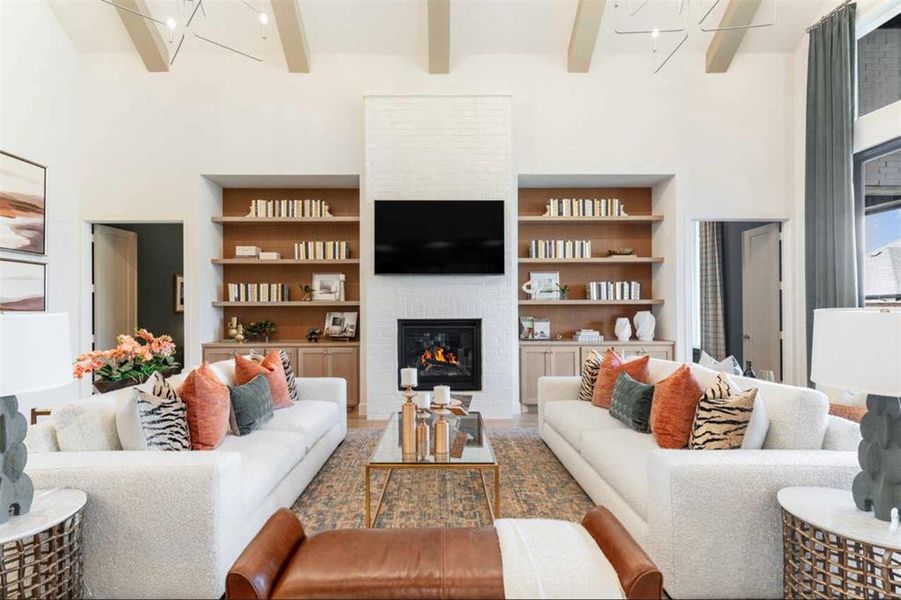 Furnished interior view inside a new home in Estates at Bristol Valley, Heath (Image 4).