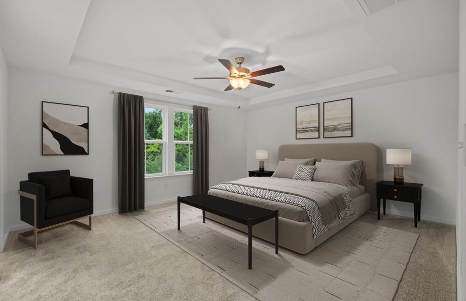 Furnished interior view inside a new home in Briarwood Reserve, Spartanburg (Image 16).