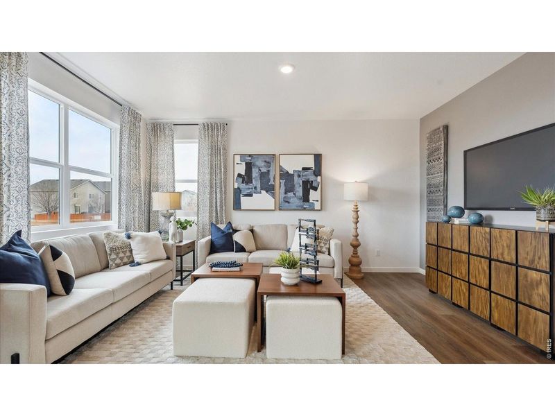 Furnished interior view inside a new home in Lakeside Canyon, Mead (Image 10).