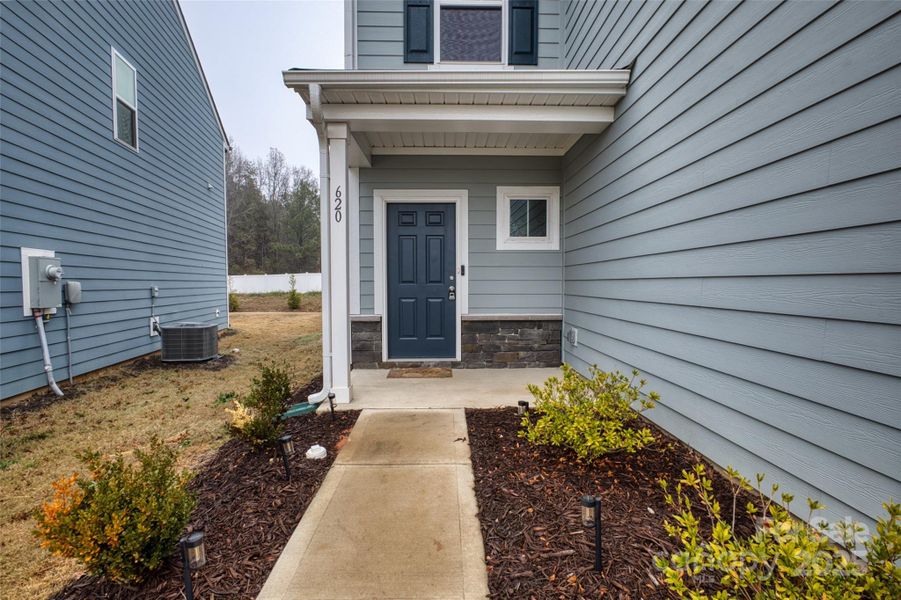 Exterior details and patio area of a home in , York (Image 29). Exterior details and patio area of a home in , York (Image 29).