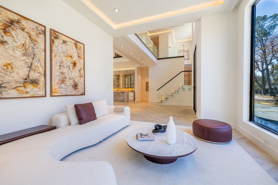 Intimate seating area within the formal living room. Intimate seating area within the formal living room.