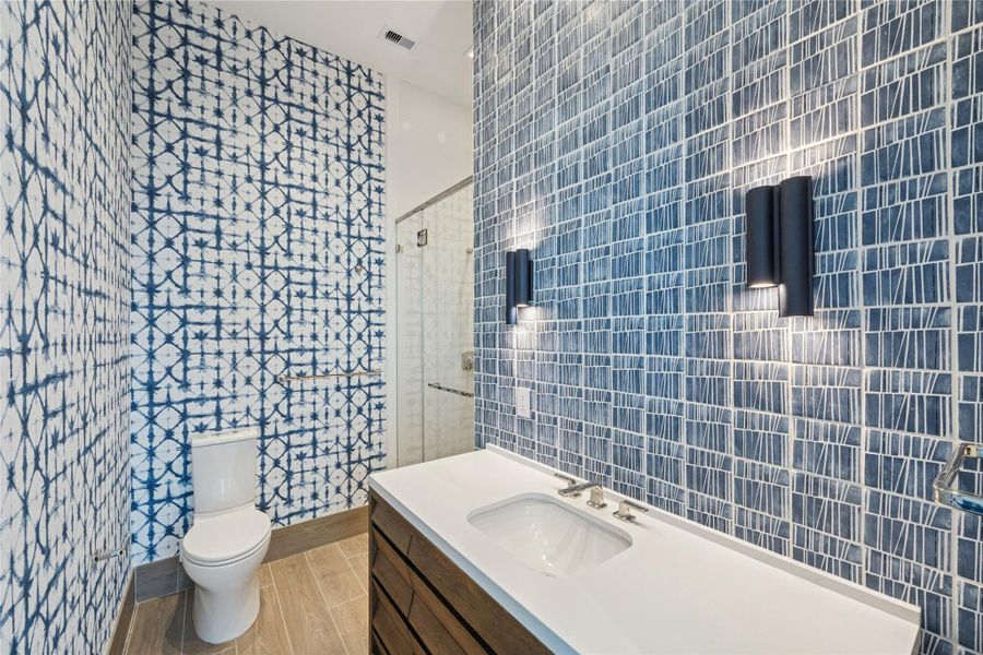 One of the upstairs secondary bedrooms.