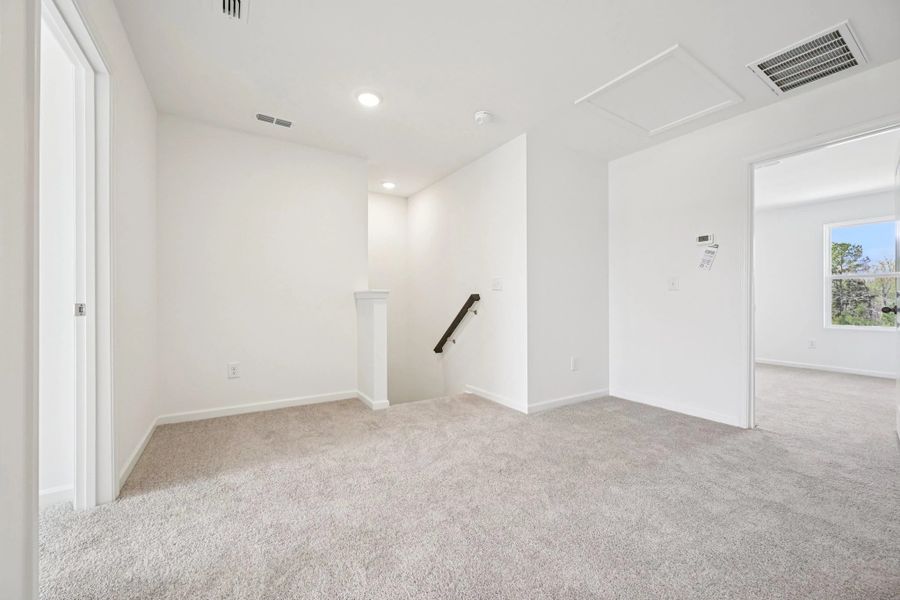 Spacious, unfurnished interior of a new home in Towns at The Point, Rolesville (Image 22).