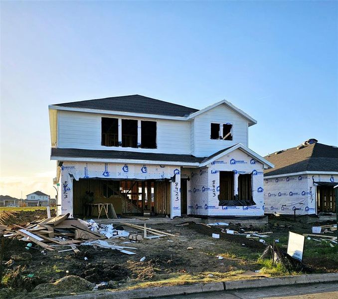 Two story home with 5 bedrooms, 3 baths, and 2 car garage.