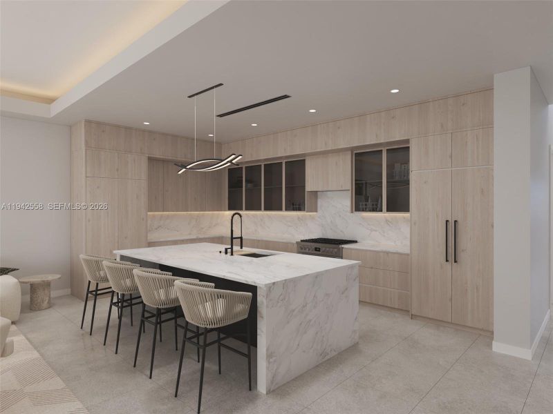 Furnished interior view inside a new home in , Fort Lauderdale (Image 13).