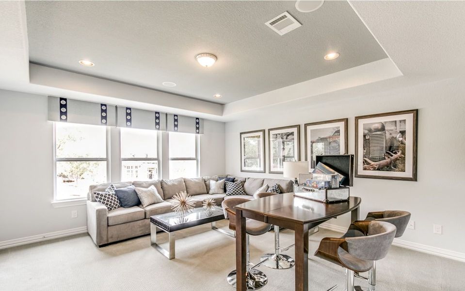 Furnished interior view inside a new home in Green Meadows, Celina (Image 40). Furnished interior view inside a new home in Green Meadows, Celina (Image 40).