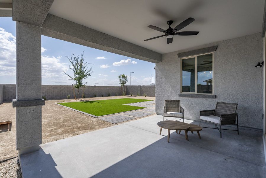 Back Yard | Pastora | Bentridge - Peak Series | Buckeye, AZ | Landsea Homes