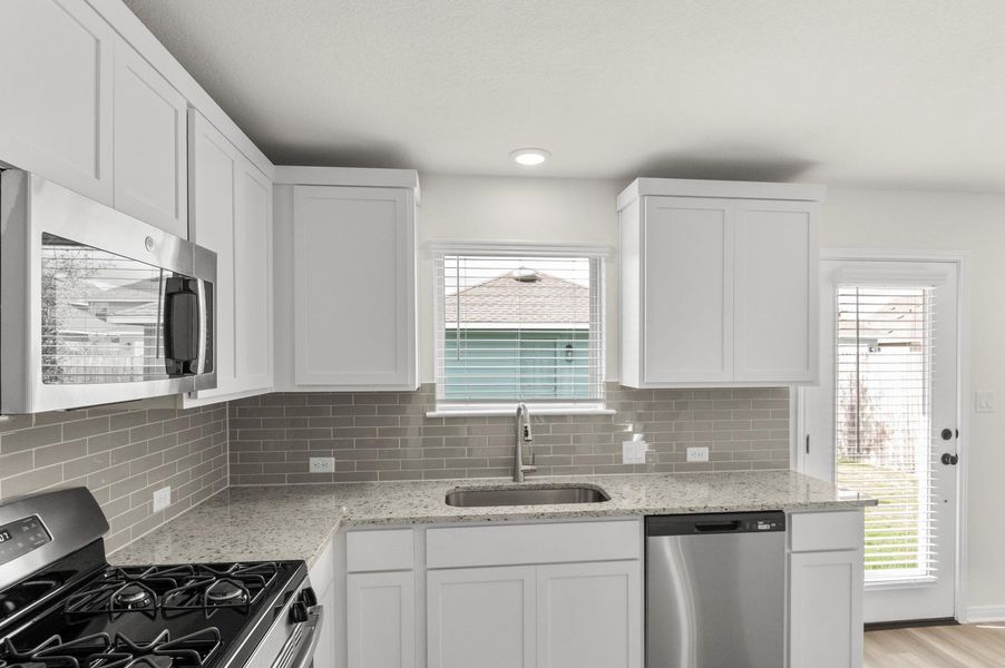 Furnished interior view inside a new home in Blanco Vista, San Marcos (Image 11). Furnished interior view inside a new home in Blanco Vista, San Marcos (Image 11).