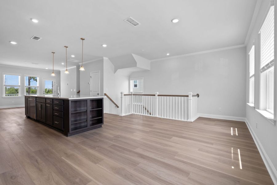 Spacious, unfurnished interior of a new home in Lakeside Townes at Riverlights, Wilmington (Image 20). Spacious, unfurnished interior of a new home in Lakeside Townes at Riverlights, Wilmington (Image 20).
