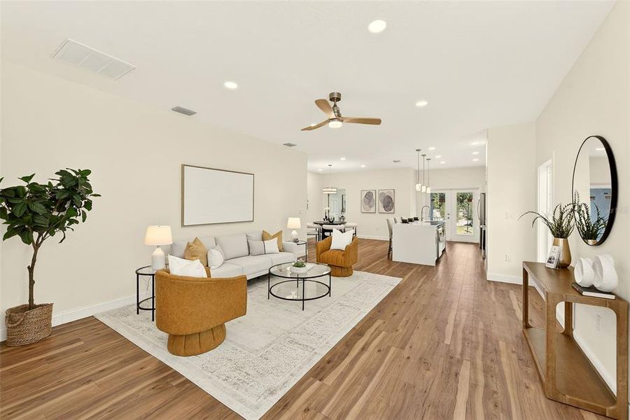 Furnished interior view inside a new home in , St. Petersburg (Image 9).