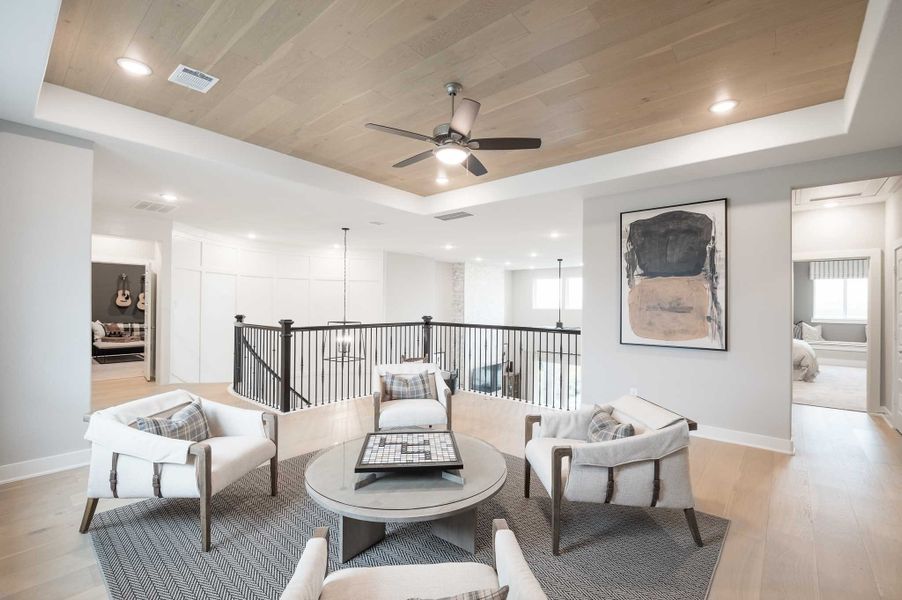 Representative furnished interior of a home built from the Milan by Tri Pointe Homes in Dunham Pointe, Cypress (Image 93).