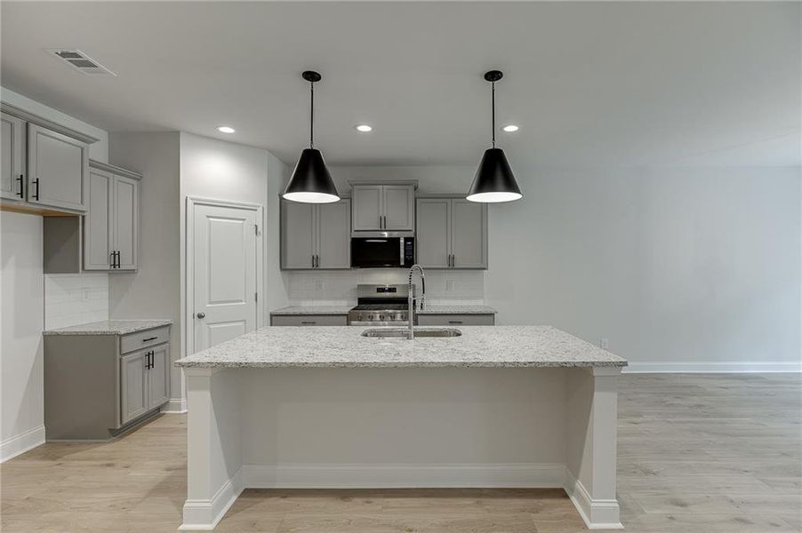 Furnished interior view inside a new home in , Sugar Hill (Image 10). Furnished interior view inside a new home in , Sugar Hill (Image 10).