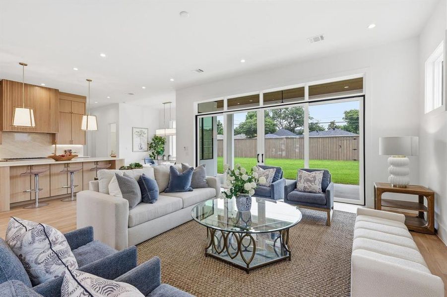 Furnished interior view inside a new home in , Dallas (Image 9).
