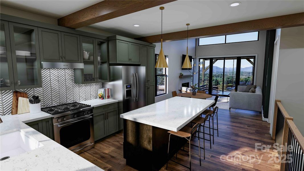 Kitchen rendering Kitchen rendering