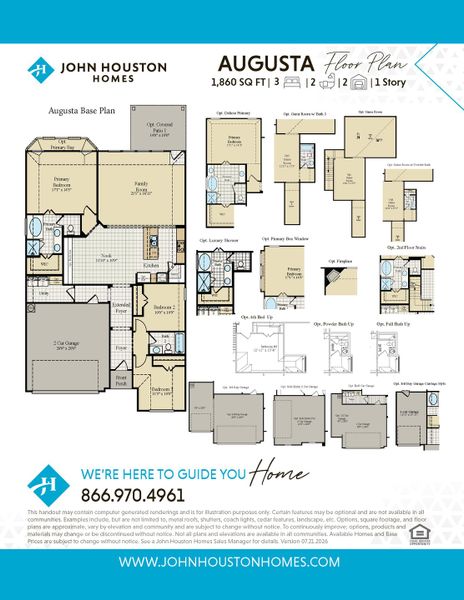 2D floor plan layout for the Augusta by John Houston Homes in Somerset, Mansfield, TX (Image 1). 2D floor plan layout for the Augusta by John Houston Homes in Somerset, Mansfield, TX (Image 1).
