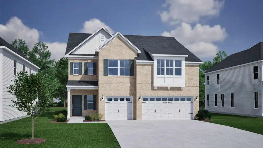 Representative exterior photo of a completed home built from the Saluda II - Vanguard Collection by Mungo Homes in Porter Ridge, Elgin, SC (Image 22).