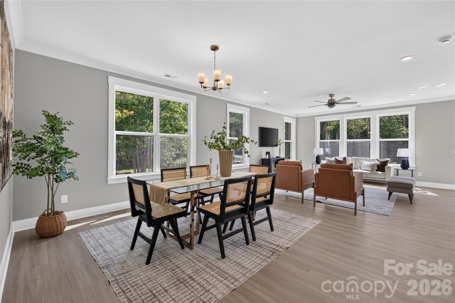 Furnished interior view inside a new home in , Hickory (Image 19). Furnished interior view inside a new home in , Hickory (Image 19).