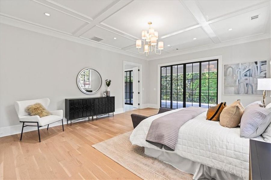 Furnished interior view inside a new home in , Atlanta (Image 9).