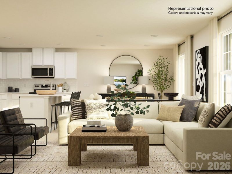 Great RoomPhotos are representational