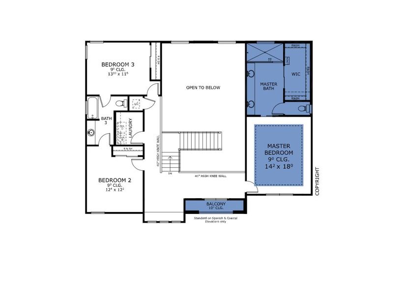 2D floor plan layout for the Victoria - Pinnacle Series | 80' Wide Lots by ICI Homes in Oakmont, Gainesville, FL (Image 3). 2D floor plan layout for the Victoria - Pinnacle Series | 80' Wide Lots by ICI Homes in Oakmont, Gainesville, FL (Image 3).