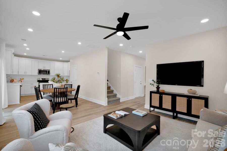 Furnished interior view inside a new home in , Mooresville (Image 8).